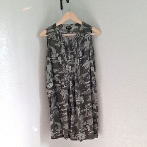 A.n.a. Olive Green Sleeveless Dress L